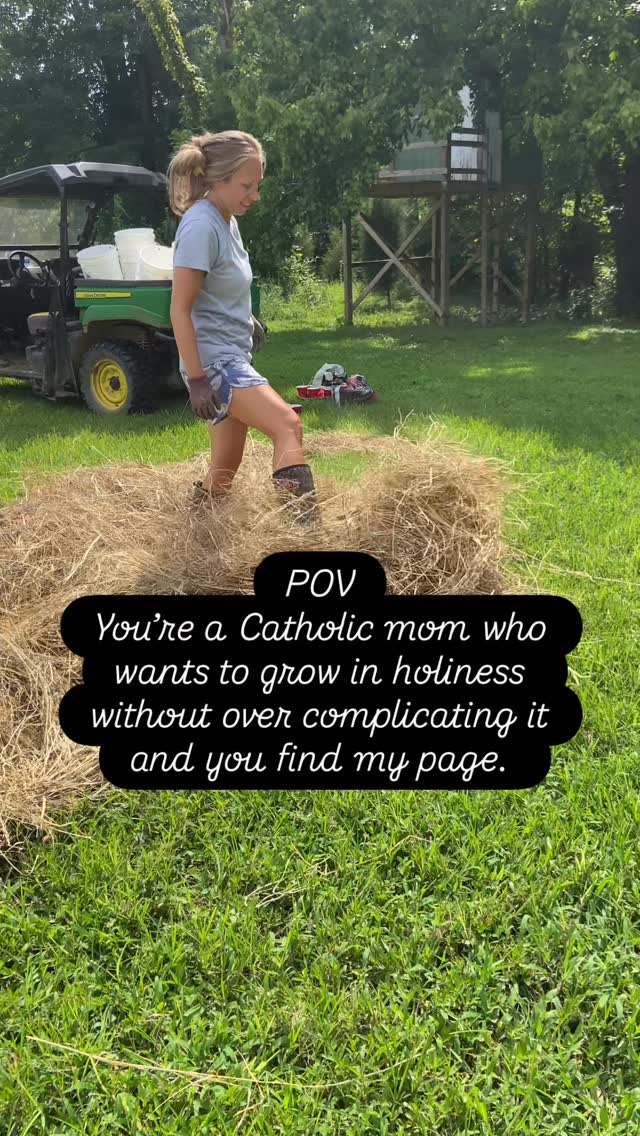 You don’t need a perfect routine, a silent house, or an extra hour before sunrise.

Holiness can grow right here—
in the garden rows,
in carpool lines,
around a sink of dirty dishes,
in the quiet offering of ordinary work.

The same God who brings life from the soil
is working in you, too.

Start small. Stay faithful. Let Him do the growing. 🌱

#CatholicMom #CatholicLife #garden #homestead #catholic